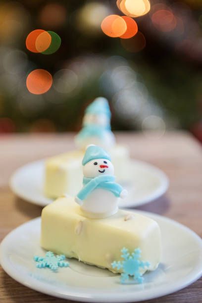 istock Christmas dessert with snowman 893604034