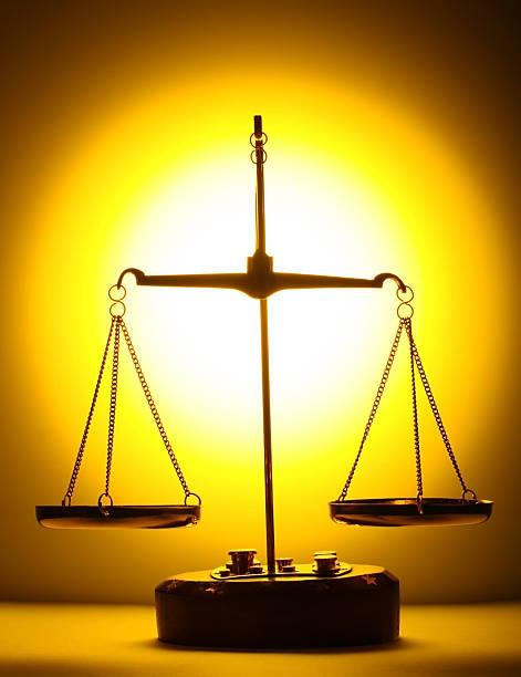 istock Balance with scales for justice 89361455
