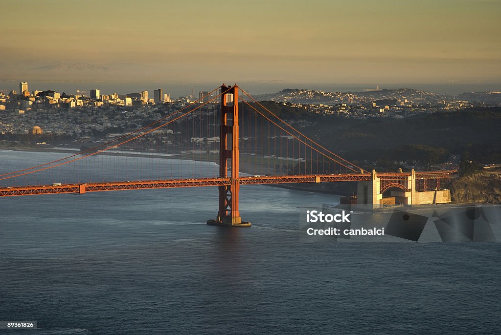 Puente Golden gate en tarde - Foto de stock de Aire libre libre de derechos