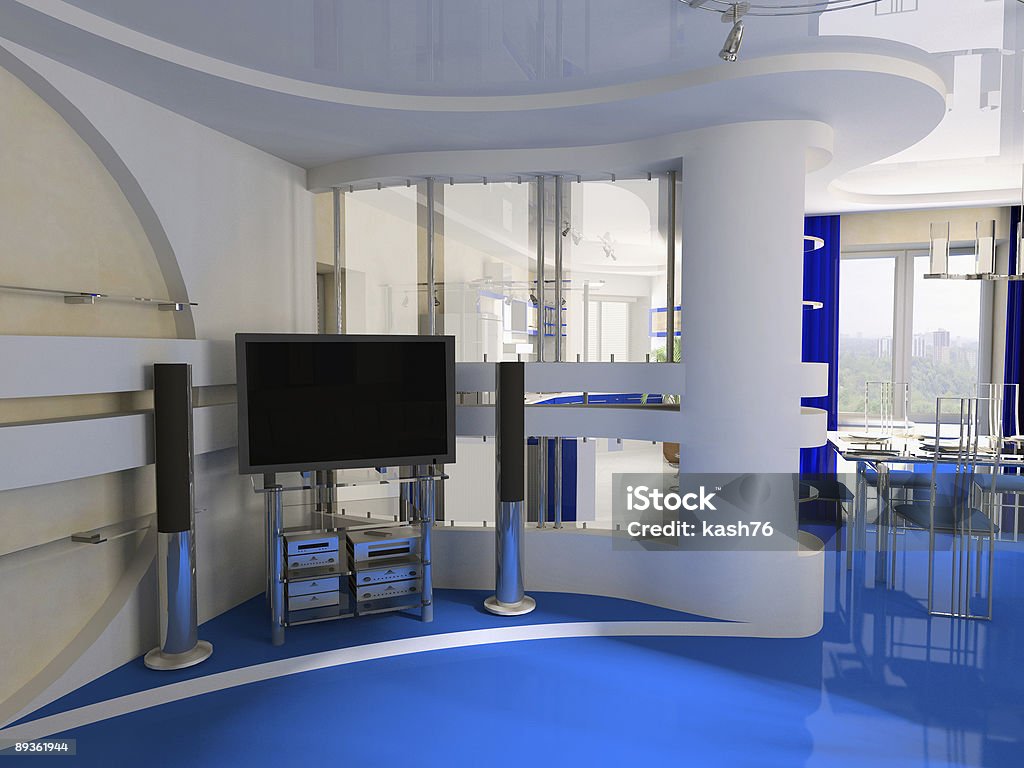 Interior of a drawing room  Apartment Stock Photo