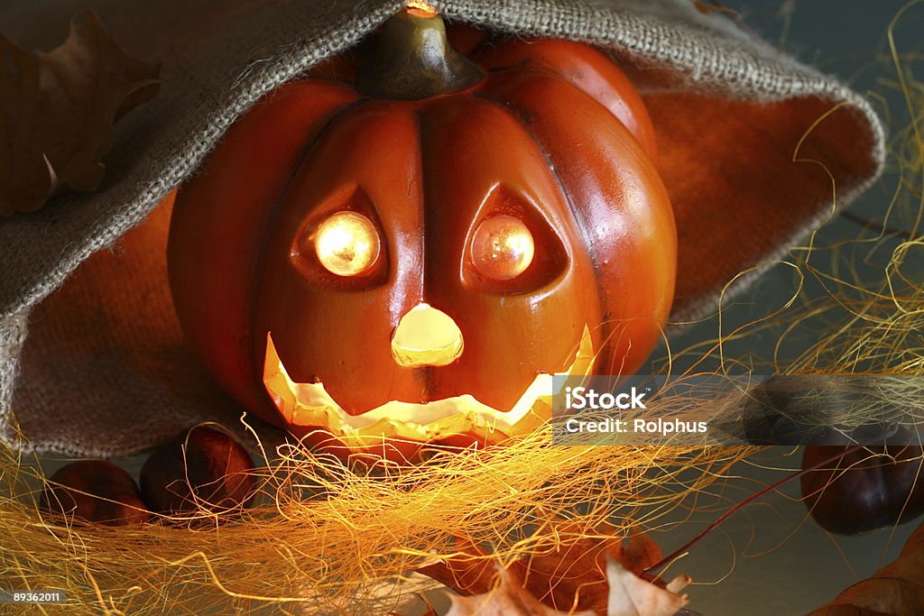 Palenie Halloween Dynia - Zbiór zdjęć royalty-free (Bez ludzi)