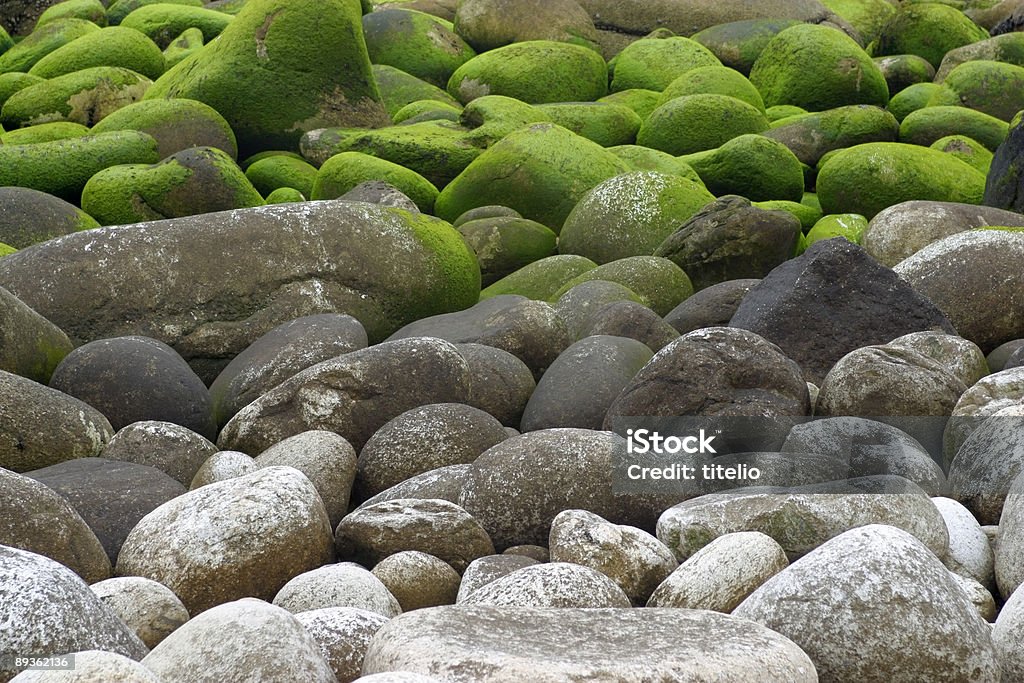 Stones with moss  Abstract Stock Photo