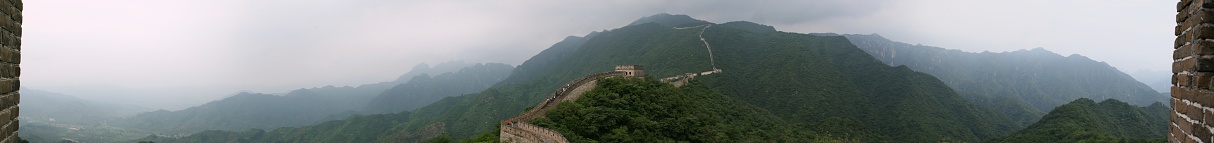 This is the first panoramic picture I have of the Great Wall of China. I was fortunate to have a realatively clear day. If you like this image,then stay tuned for more high-resolution panoramas from China and Japan. Comments and constructive criticism are greatly appreciated.