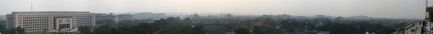 This is a panoramic picture from a hotel rooftop of Tiananmen Square and the Forbidden City. This picture clearly shows the level of pollution in Beijing, China's capital city. Thanks for looking, downloading, and commenting, enjoy.