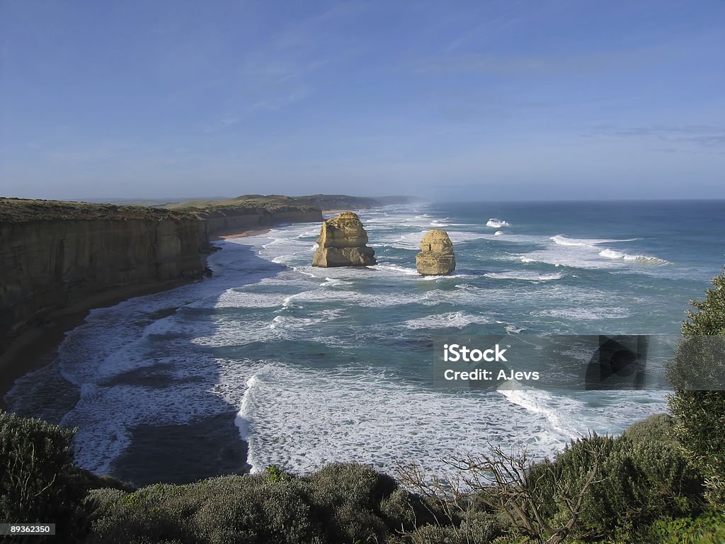 Двенадцать Апостолов-горная гряда - Стоковые фото Port Campbell National Park роялти-фри