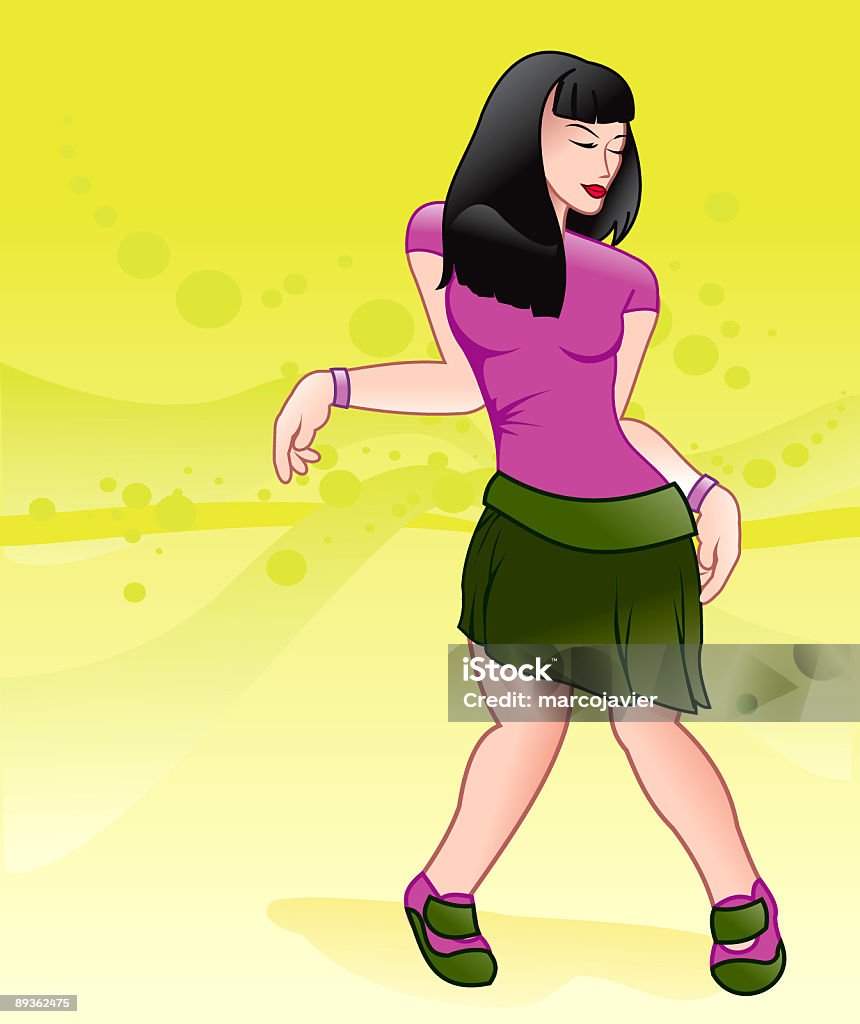 PERSONAS-baile chica en la etapa - Ilustración de stock de Actividad física libre de derechos