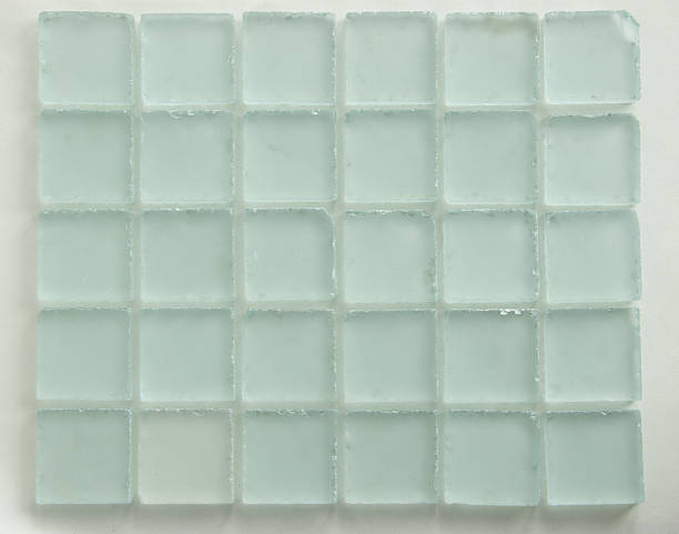 griglia di vetro - frosted glass glass textured bathroom foto e immagini stock