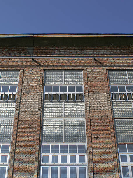 Factory wall stock photo