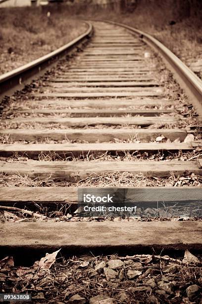 Old Railroad Stock Photo - Download Image Now - Color Image, Curve, Direction