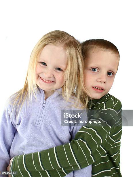 Brother And Sister Stock Photo - Download Image Now - 4-5 Years, 6-7 Years, Blond Hair