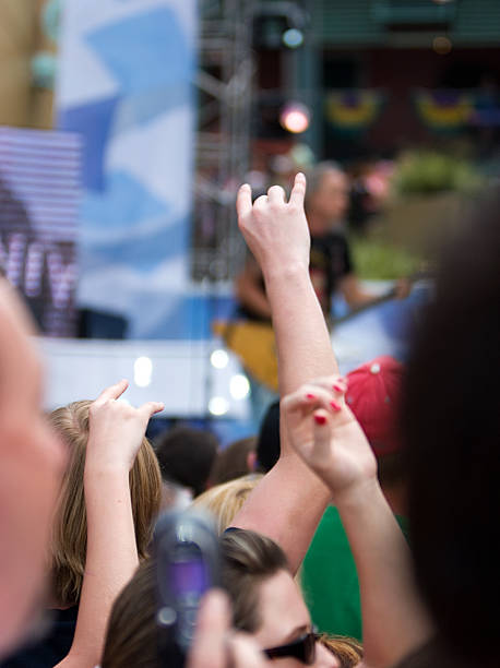 istock Cheering at a rock concert 89364783