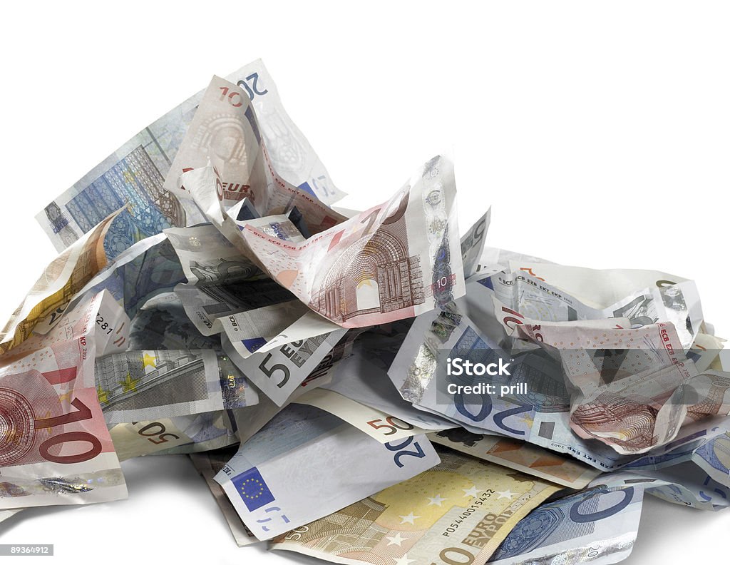 Notas de euro - Foto de stock de Acaso royalty-free