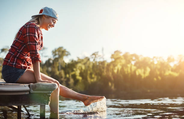 istock Calm and collected by the lake 893651462