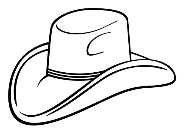 illustrations, cliparts, dessins animés et icônes de chapeau de cowboy de dessin - éleveur