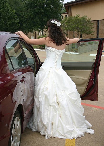 Bride waiting stock photo