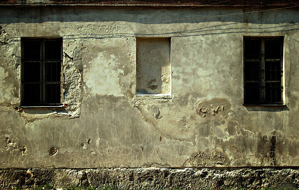 dilapidated building stock photo