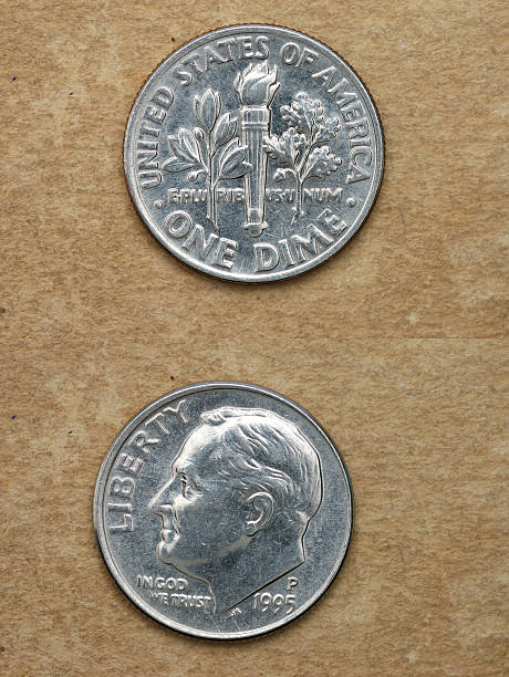 istock From series: coins of world. America. ONE DIME. 89365414