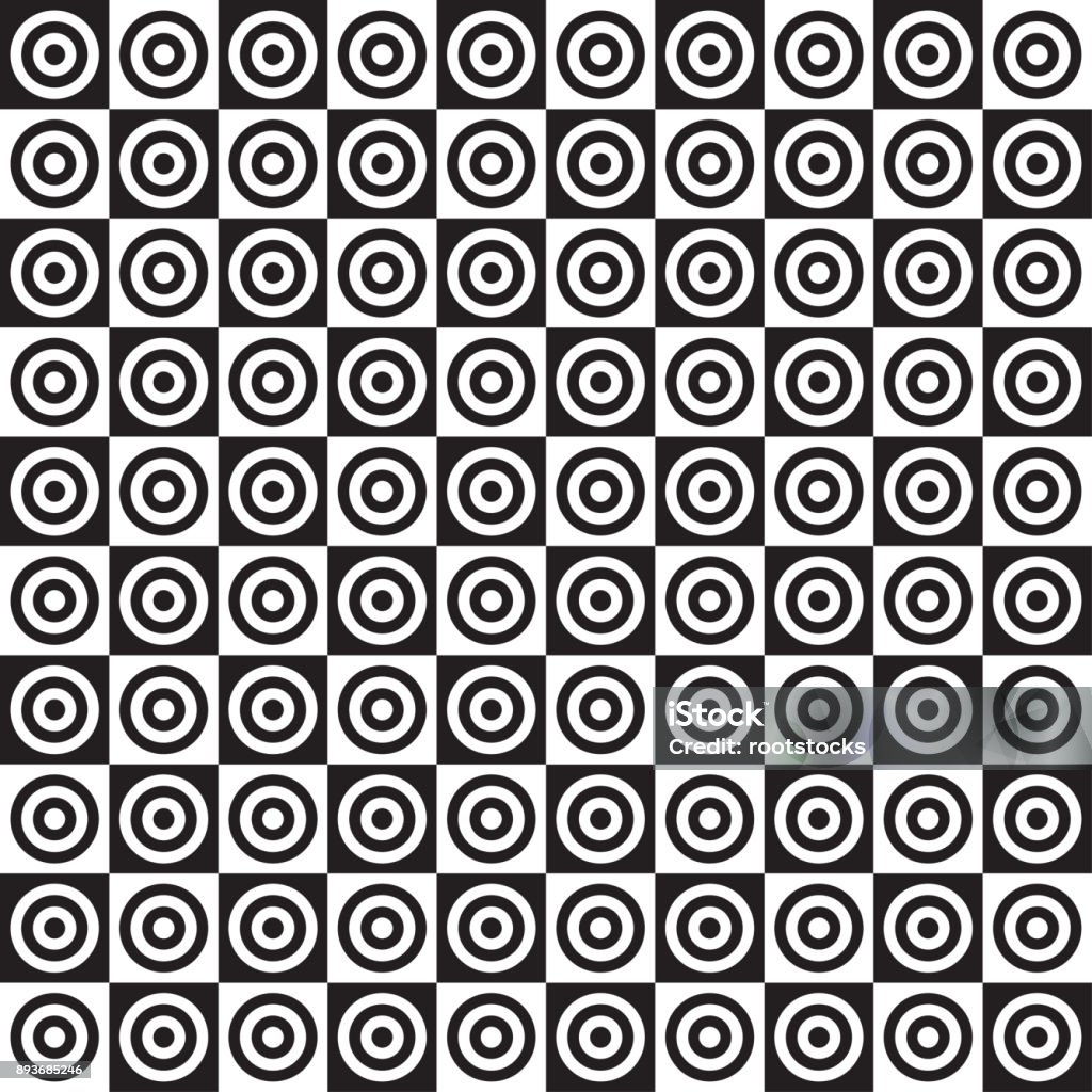 Check Pattern Circle Checkered Pattern With Circles Stock Illustration - Download Image Now ...