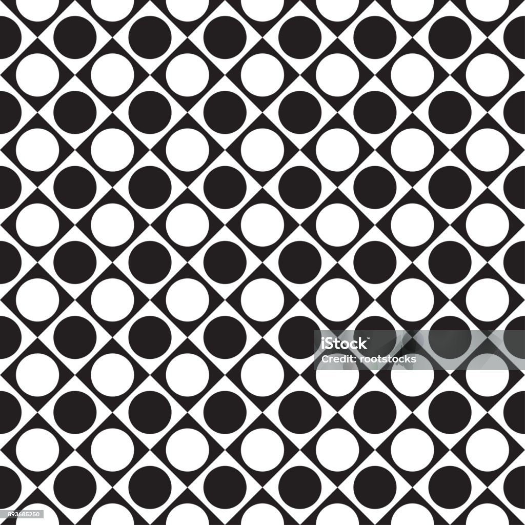 Check Pattern Circle Checkered Pattern With Circles Stock Illustration - Download Image Now ...