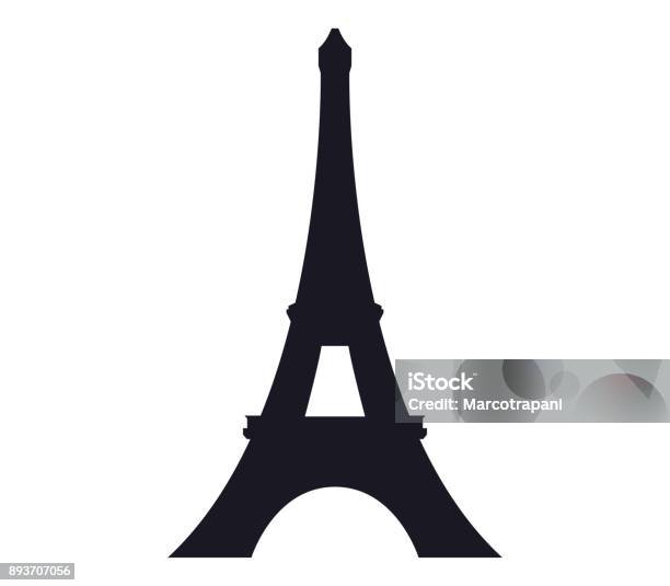 Eiffel Tower Icon Stock Illustration - Download Image Now - Eiffel Tower - Paris, Architecture, Backgrounds