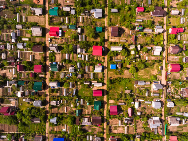 istock Aerial view of the cottages 893709984