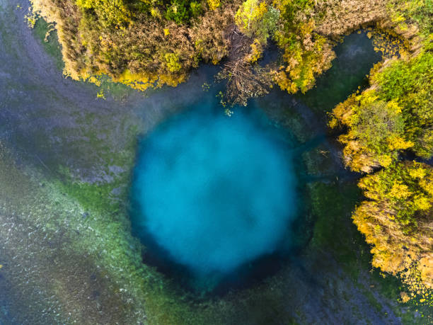 istock Aerial view of the karst lake 893716570