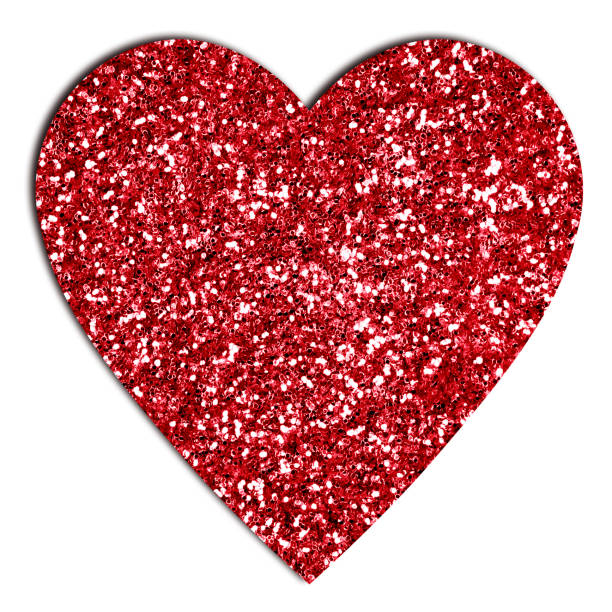 Glitter Valentine's Day Heart Design stock photo