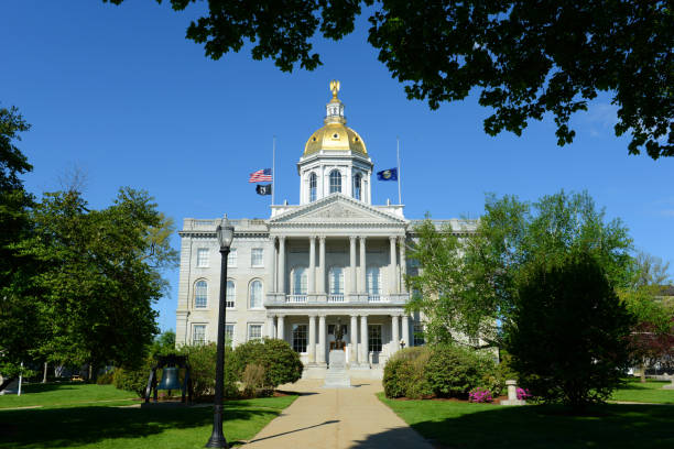 New Hampshire State House, NH, USA New Hampshire State House, Concord, New Hampshire, USA. New Hampshire State House is the nation's oldest state house, built in 1816 - 1819. concord new hampshire stock pictures, royalty-free photos & images