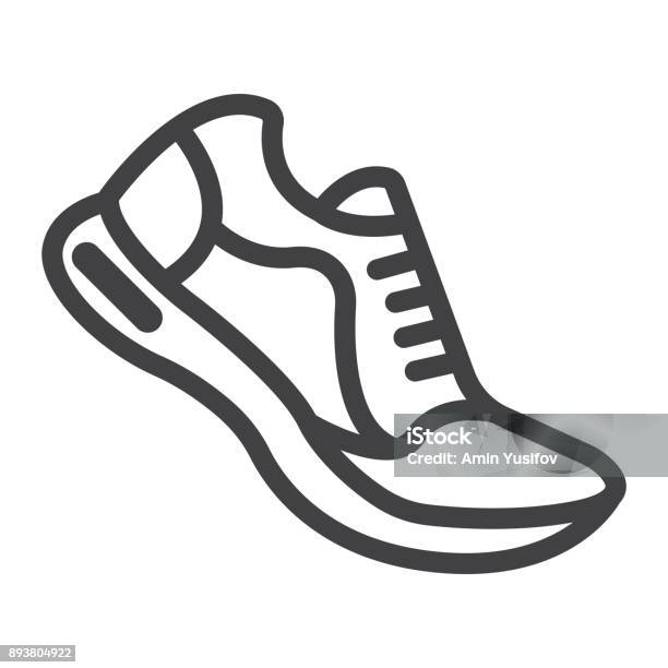 Shoes Icon Fitness And Sport Gym Sign Vector Graphics A Linear Pattern On A White Background Eps 10 Illustration - Download Image Now - iStock