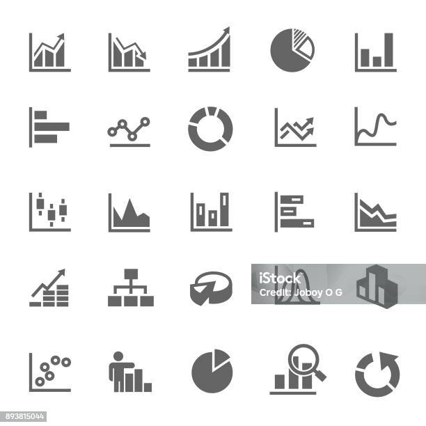 Graph Icon Stock Illustration - Download Image Now - Icon, Graph, Chart
