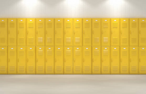 istock Yellow School Lockers 893836750