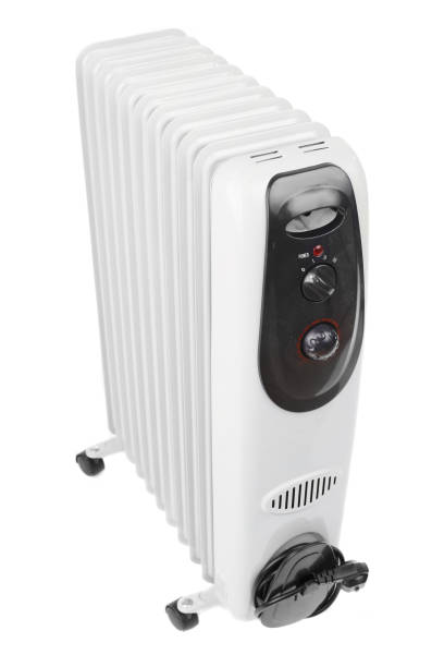 istock oil heater on white background 893837810