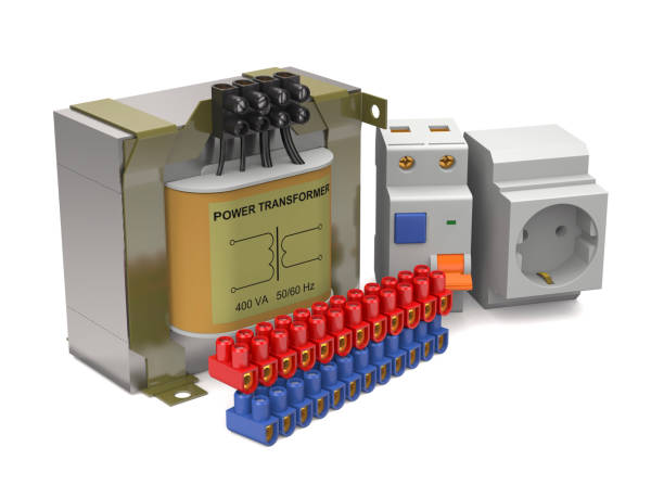 istock Components of the power circuit (3d illustration). 893845828