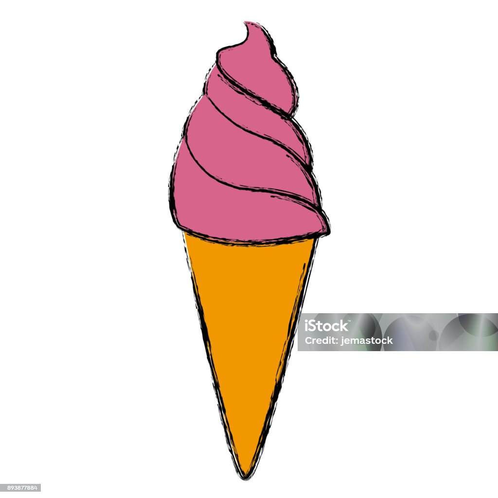 Barquilla Color Ilustración de Barquilla De Helado y más Vectores Libres de Derechos de ...