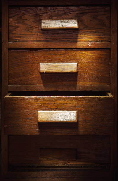 istock Four Wooden Drawers 893894890