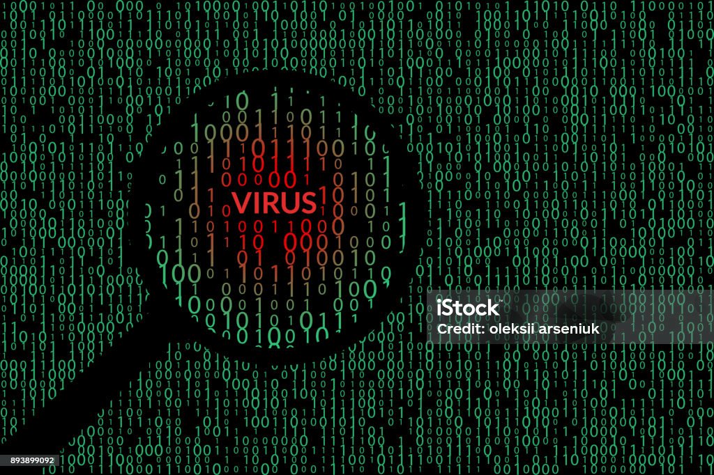 Abstract Technology Background Binary Computer Code Vector Illustration ...