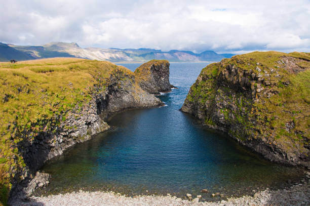 istock Little fjord in Iceland 893901490