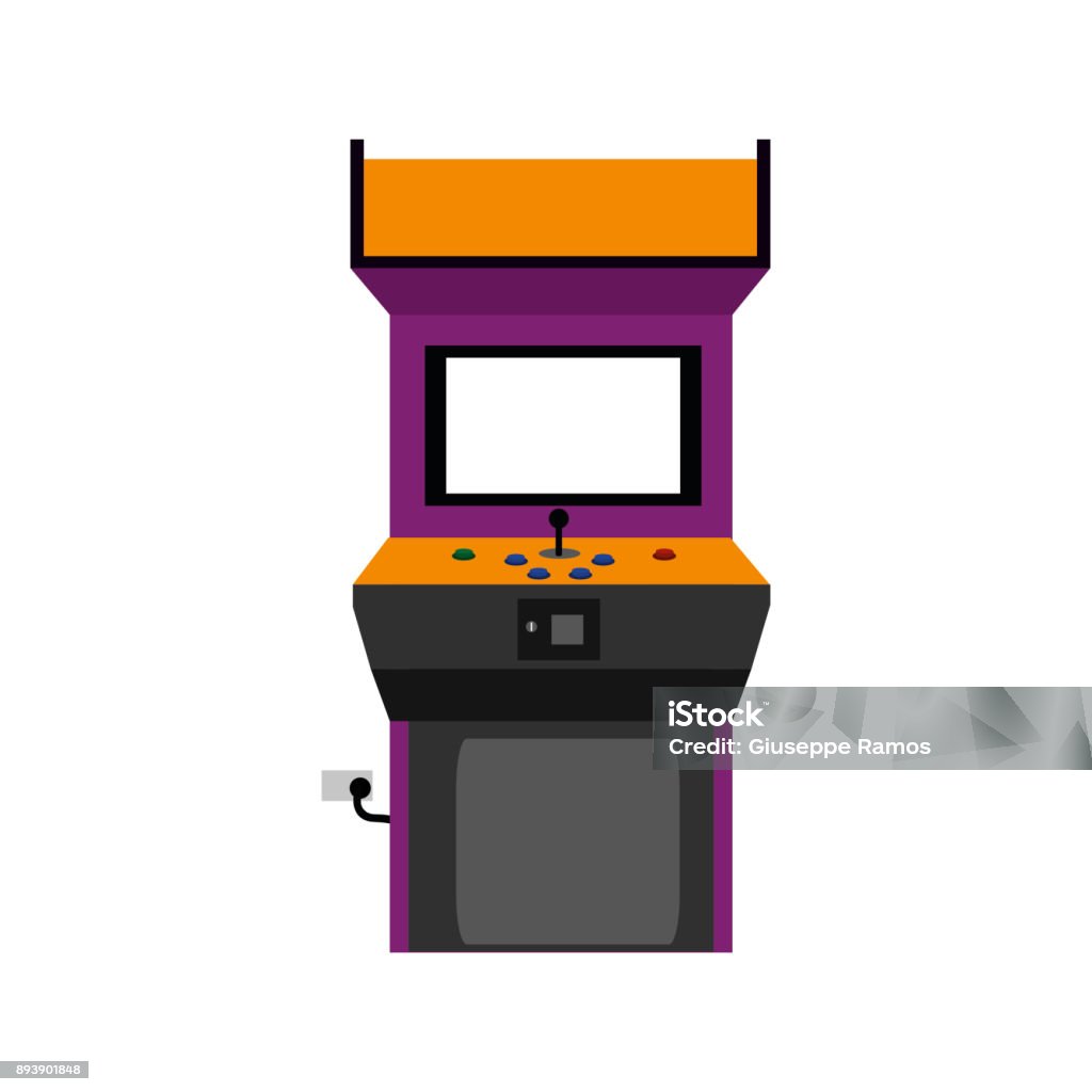 Arcade Machine Design Stock Illustration - Download Image Now - Arcade ...