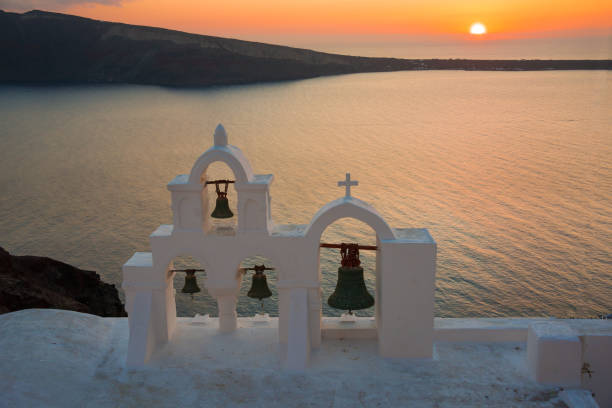 istock Sunset on Santorini island, Greece 893917226