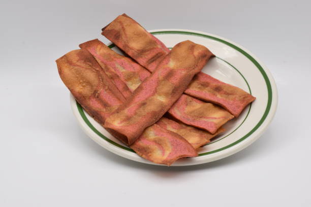 istock Fake Bacon on a White Plate 893922050