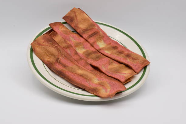 istock Fake Bacon on a White Plate 893924116