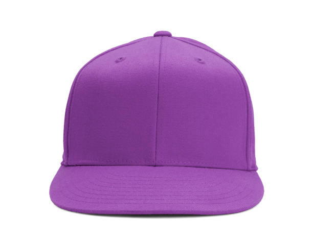 Purple Baseball Hat stock photo