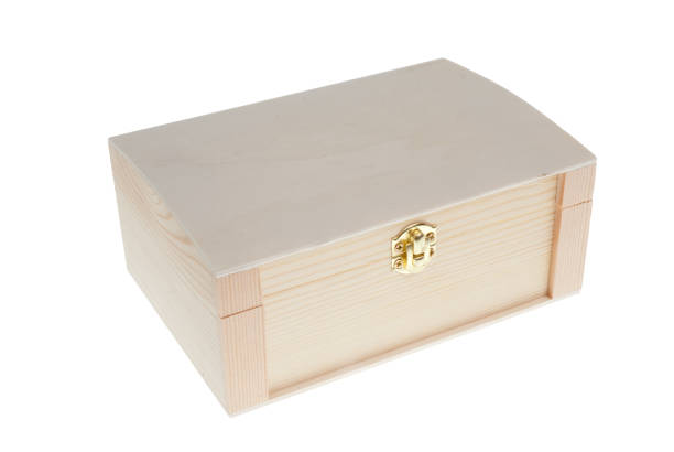 istock Small Wooden jewell box closed 893993916