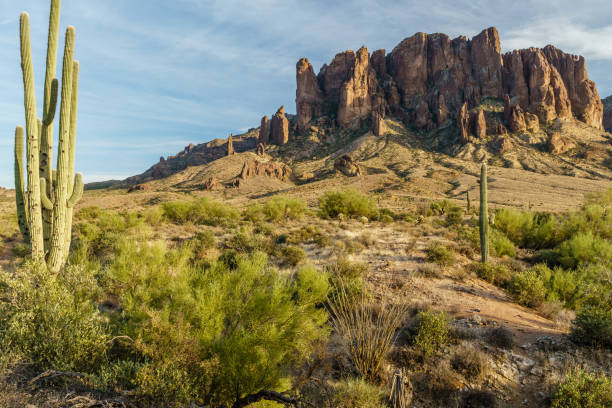 istock Sunset approaches the Arizona rugged desert 894002178