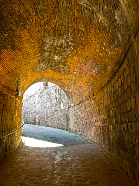istock Old tunnel entrance with nobody 894004438