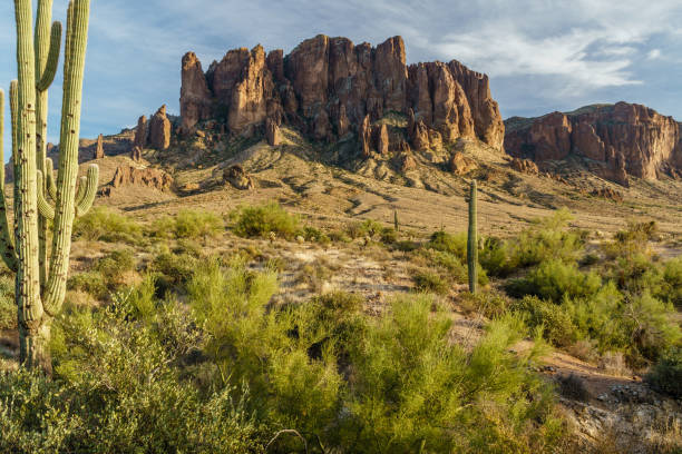 istock Sunset approaches the Arizona rugged desert 894006744