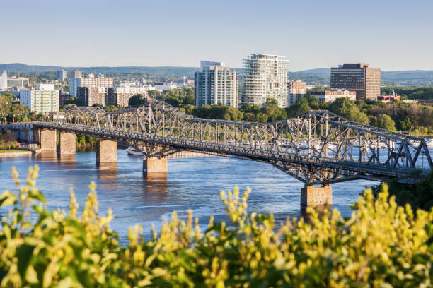 panorama de ottawa gatineau - ottawa river fotografías e imágenes de stock