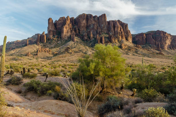istock Sunset approaches the Arizona rugged desert 894037438