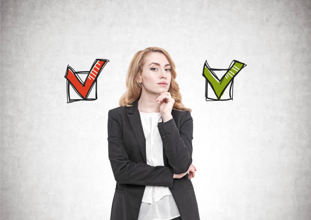 istock Pensive red haired businesswoman, choice 894043924