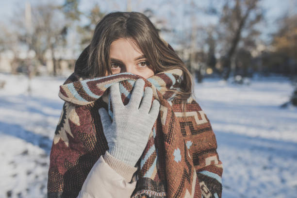 istock Woman outside in winter 894044290